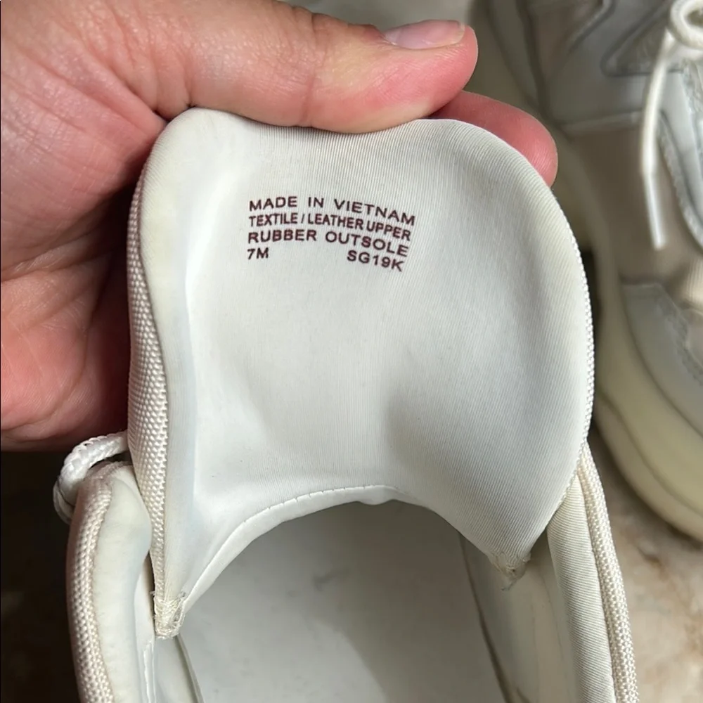 Michael Kors Cream Low-Top Sneakers with Chunky Sole - Picture 3 of 7